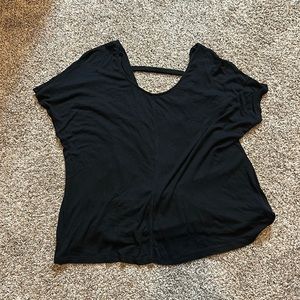 Express one eleven scoop back top